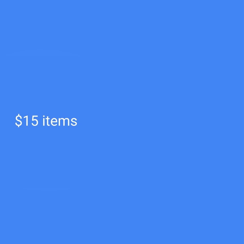 $15 items